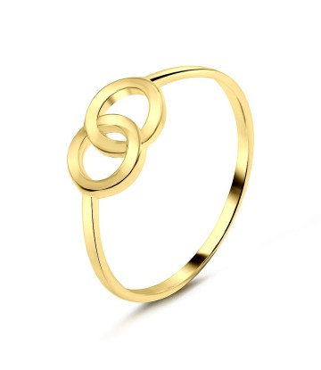 Gold Plated Silver Rings NSR-2832-GP